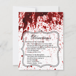 4.25x5.5 Har av blodplättar Vampiller Inbjudningar