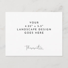 4,25x5,5" Korttryckning Liggtidmall Tilläggskort