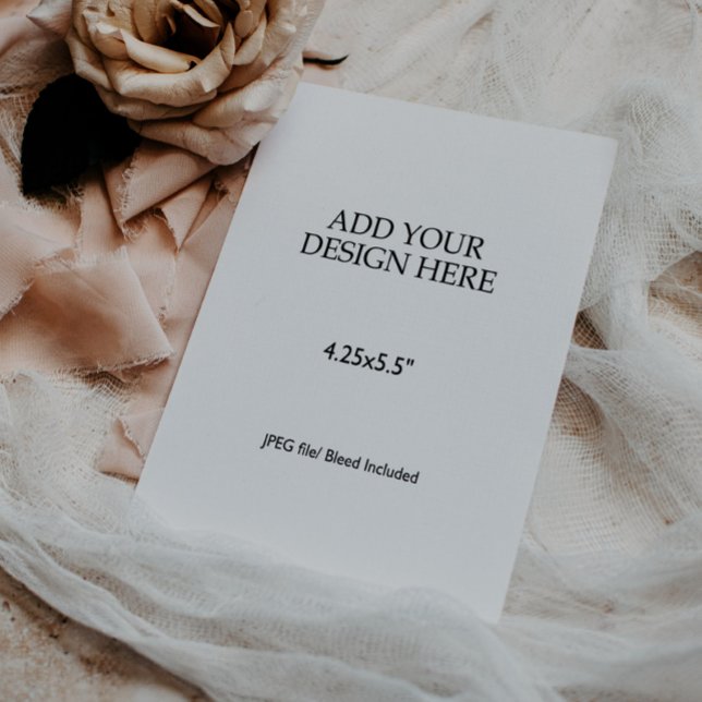 4,25x5,5" Kortutskrift OSA Kort (details card printing 4.25x5.5 inches, portrait enclosure card print, small card printing envelope)