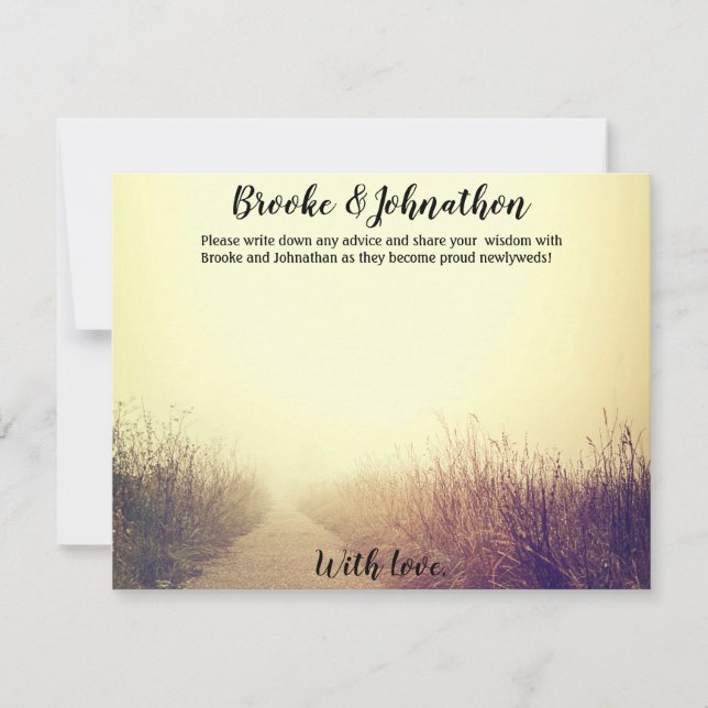 4.25x5.5 Råkort Soluppgång Walkway Väg Inbjudningar (Framsida)