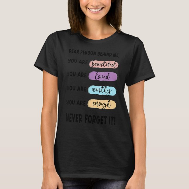 4 29 Bästa person bakom mig Jesus T Shirt (Framsida)