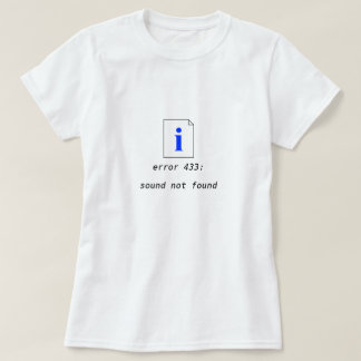 4' 33" skjorta t-shirt