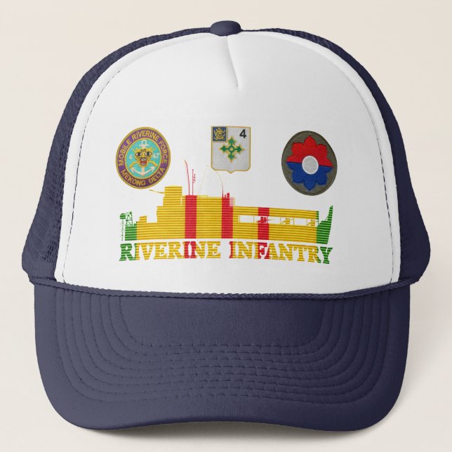 4/47. Inf. Atc-Tangofartyget & lappar hatten Truckerkeps (Framsida)