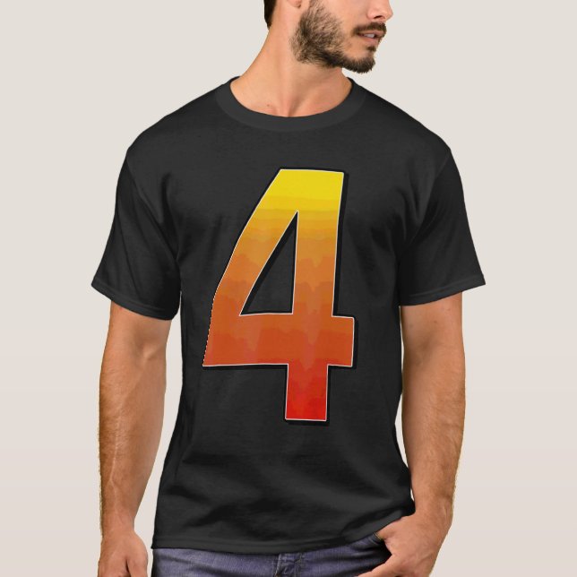 4 4E FÖDELSEDAGEN T SHIRT (Framsida)