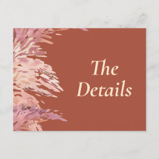 4,5 x 5,5 Bröllop-information infoga Tilläggskort