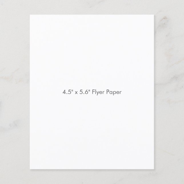 4,5" x 5,6" flygbladspapper flygblad (Framsidan)