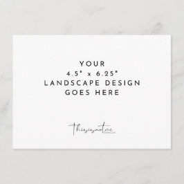 4,5x6,25" Korttryckning Liggande Mall