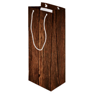 4,75lx4wx13h Vin Gift Bag Barn Wood Land Rusti