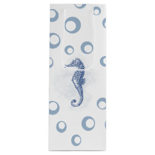 4,75lx4wx13h Vin Gift Bag Seahorse Ocean Beach