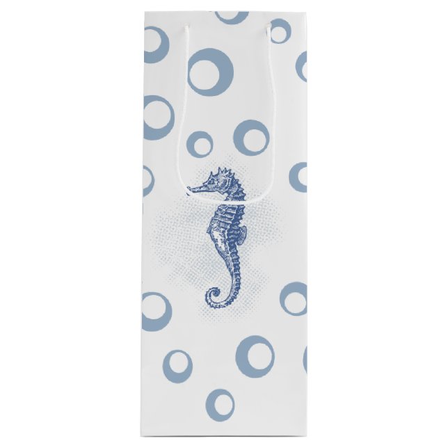 4,75lx4wx13h Vin Gift Bag Seahorse Ocean Beach (Framsidan)