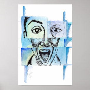 4 ANSIKTE POSTER