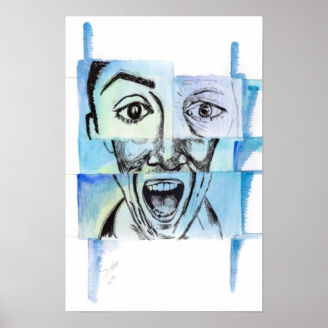 4 ANSIKTE POSTER (Framsidan)