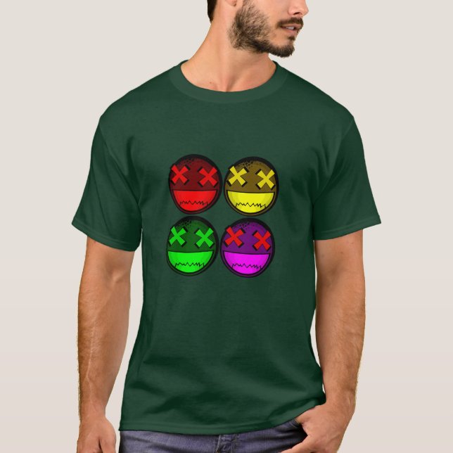 4 ansikten t-shirt (Framsida)