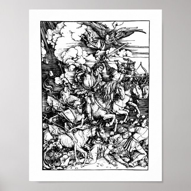 4 Apokalyps-häst Poster (Framsidan)