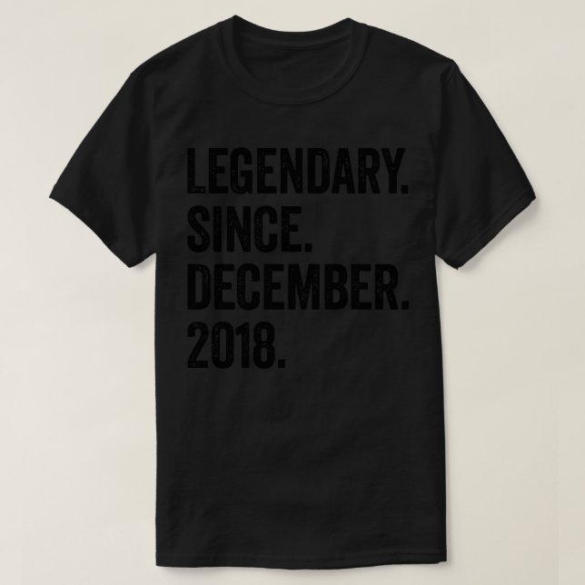 4 år gammal december 2018 4e födelsedagen1 t shirt (Design framsida)