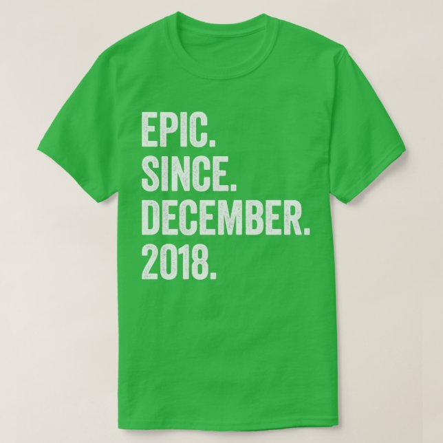 4 år gammal december 2018 4e födelsedagen3 t shirt (Design framsida)