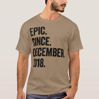 4 år gammal december 2018 4e födelsedagen t shirt