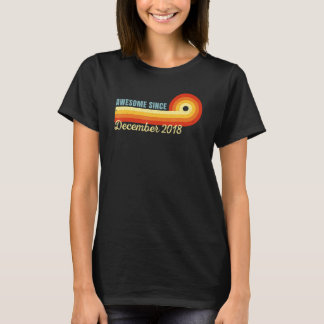 4 år gammal Fantastisk sedan december 2018 Retro 4 T Shirt