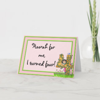 4 år gammal födelsedaginbjudan inbjudan