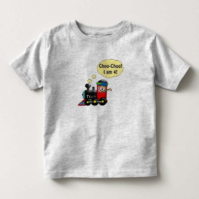 4 år gammal pojke tee shirt (Framsida)