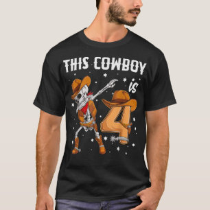 4 år gammal Western docka Skeleton 4:e bir T Shirt
