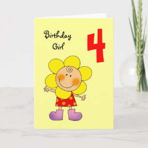 4-årig flicka kort