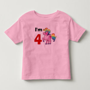 4-årig födelsedagspresent ( encornpony ) tee shirt
