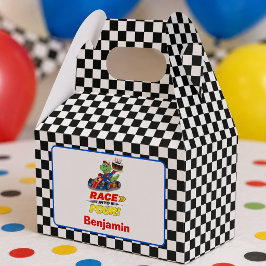 4-års födelsedags dinosaurie Race Car Ready Set Presentaskar