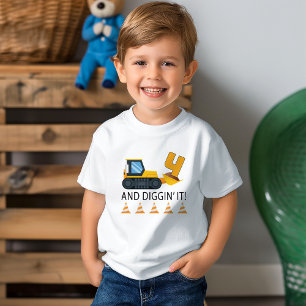 4-års födelsedagskonstruktion T-shirt – Gul dumper