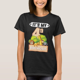 4 års gammal 4:e dagen-djur.. Det är min 4:e bir T Shirt