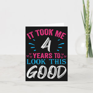 4 års gammal födelsedagsoffertgrafik, funny 4:e kort