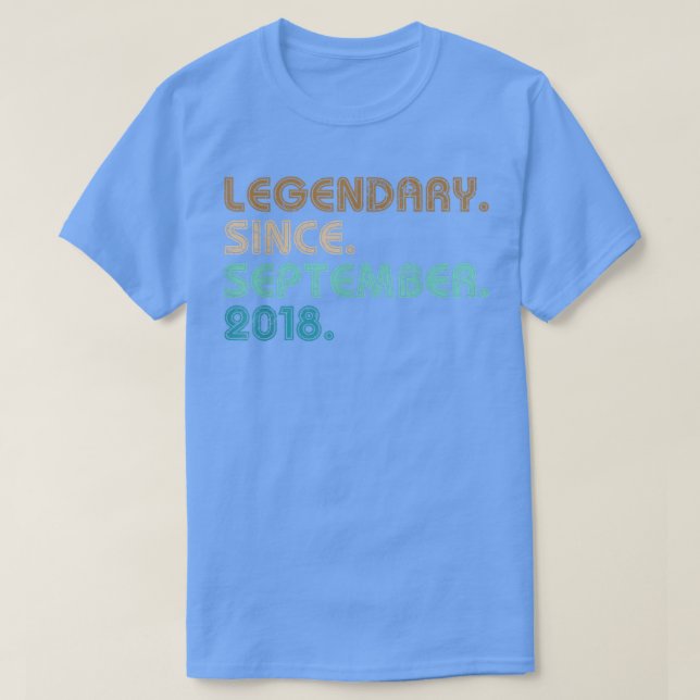 4 års gammal presentförklaring sedan september 201 t shirt (Design framsida)