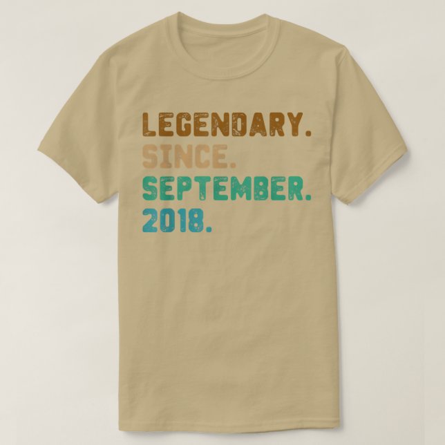 4 års gammal presentförklaring sedan september 201 t shirt (Design framsida)