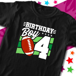 4 års Party-teme 4e födelsedagen Boy T Shirt