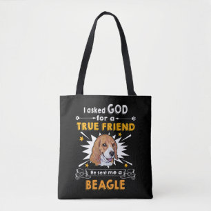 4 Asked Gud True Friend A Beagle Tygkasse