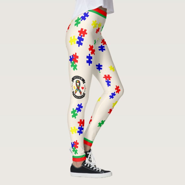 # 4 Autism Acceptans - Leggings (Höger)