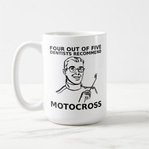 4 Av 5 Tandläkare Motocross Dirt Bike Mugg