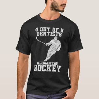4 av 5 tandläkare rekommenderar hockeyishockey t shirt
