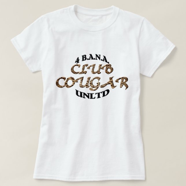 4 Banau Club Cougar B T Shirt (Design framsida)