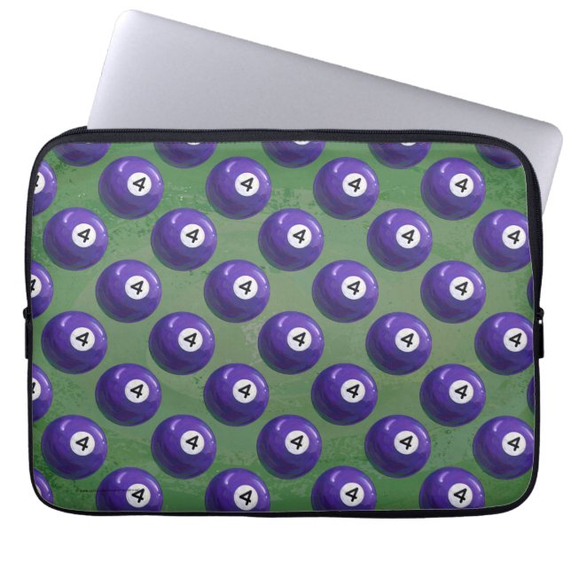 4 BASSÄNG BOLL MÖNSTER LAPTOP SLEEVE (Framsidan)
