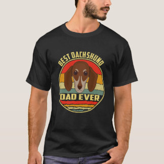 4 Bästa Dachshund Pappa Någonsin T Shirt
