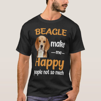 4 Beagle, gör mig Lycklig T Shirt