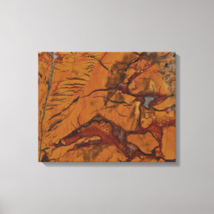 4 Biet Quad Red Jasper och Quartz Photo Print Canvastryck