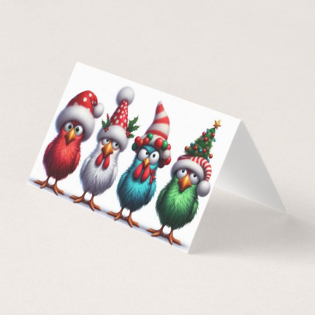 4 BIRDS Folded Card Kort (Framsida)