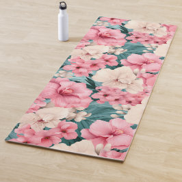 #4 Blommönster Yoga Mat