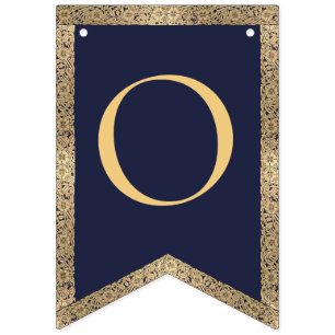 4 Brev Blåblå Välsigna dig-baptism Vimplar