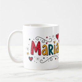 4 Color Maria 1 - Doodles Kaffemugg