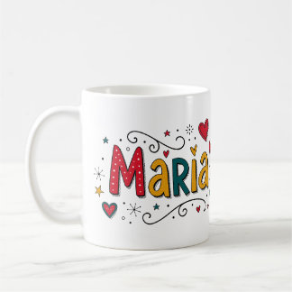4 Color Maria 1 - Doodles Kaffemugg