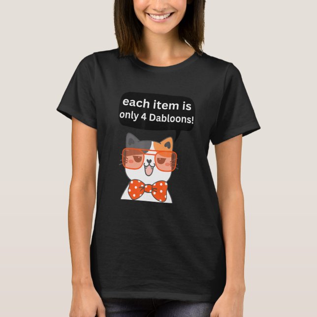4 Dabloons Cat Memp Dabloons Doubloons Coin Cat P T Shirt (Framsida)