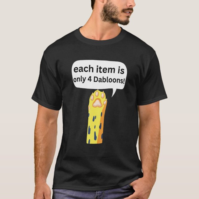 4 Dabloons Cat Memp Dabloons Doubloons Coin Cat P T Shirt (Framsida)